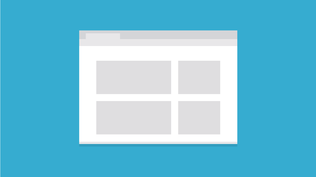 Blank web browser